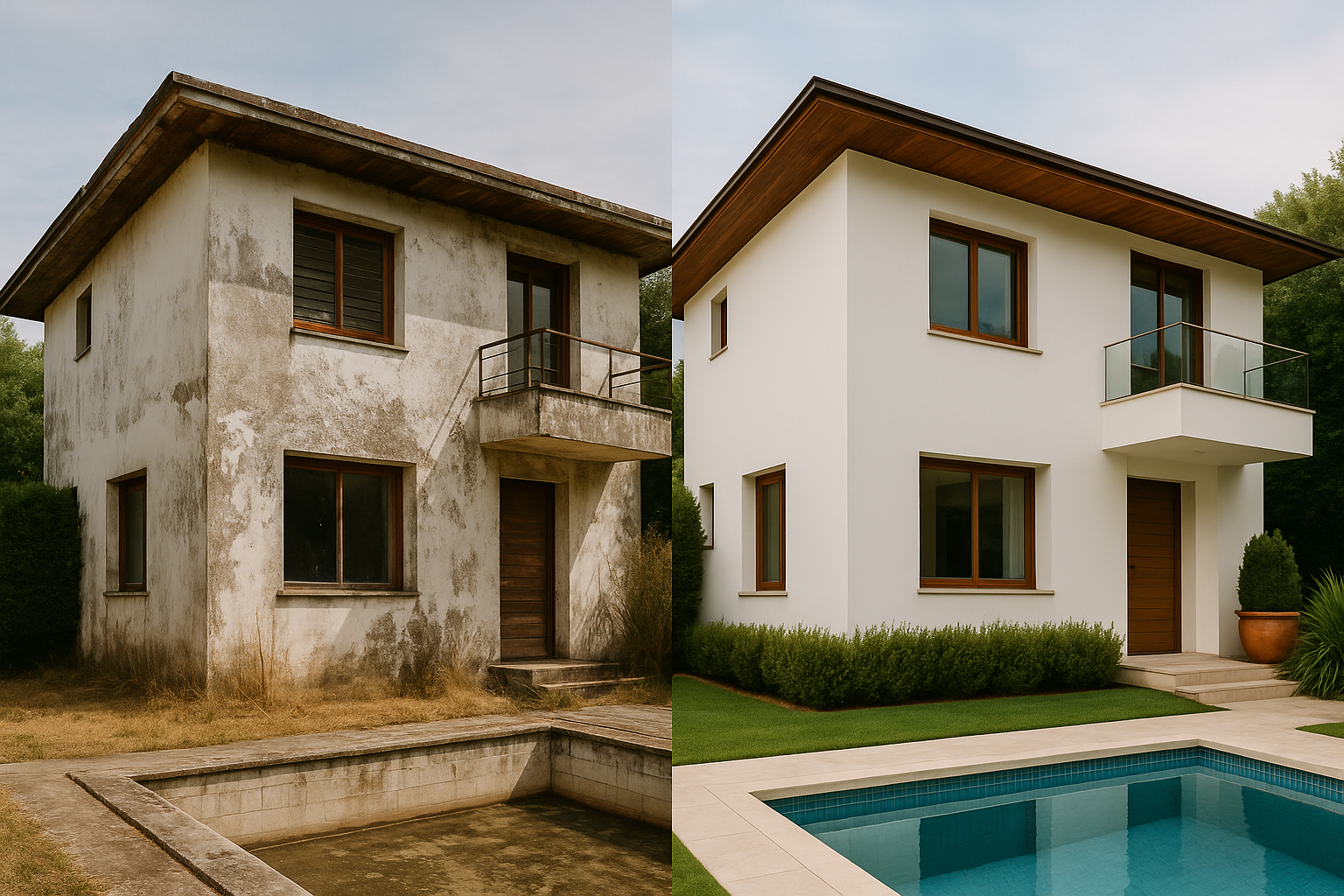 Transformação Antes e Depois